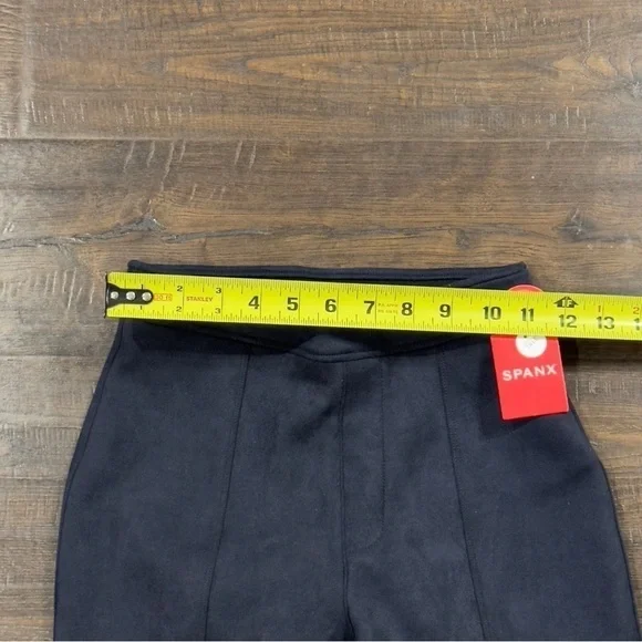 Spanx Faux Suede Flare Pant Classic Navy Size XS Tall Women - Picture 10 of 12